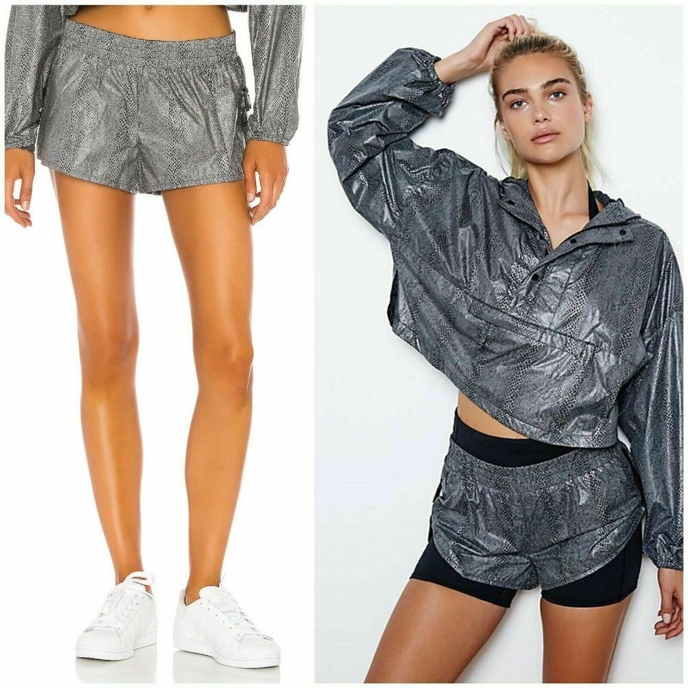 Free People Diamondback Reflective Shorts M (8-10)